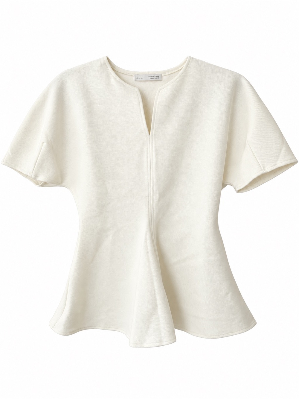 NWT Zara puffed Sleeve Peplum Top Size Medium